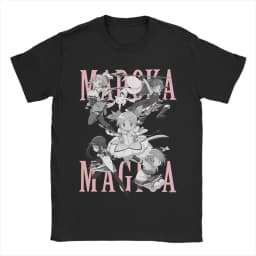 Men's T-Shirts Mahou Shoujo Homura Akemi Casual Cotton Tees Short Sleeve Madoka Magica Anime T Shirt O Neck Clothing Gift Idea