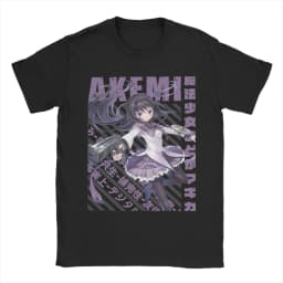 Men's T-Shirts Mahou Shoujo Homura Akemi Casual Cotton Tees Short Sleeve Madoka Magica Anime T Shirt O Neck Clothing Gift Idea