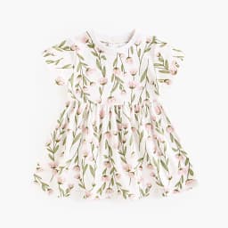 Sanlutoz Summer Fashion Kids Dress Floral Baby Girls Dress Clothing Cotton