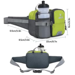 1PCSFanny Pack Waist Bag - Unisex Running Gear with Phone & Water Bottle Holder, Adjustable Belt for Travel, Workout & Hiking