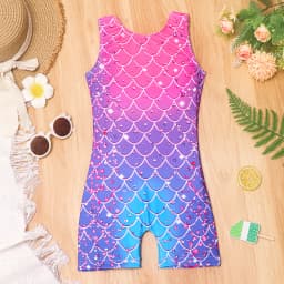 Girls Swimsuits Mermaid Bathing Suits Toddler Kids One Piece Swimwear Summer Beach Sport Swimming Costume