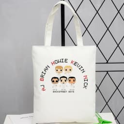 Backstreet Boys tote bag canvas torba na zakupy einkaufstasche grocery shopper woman