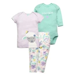 2026 Newborn Baby Clothes Set Soft Cotton Bodysuits+Pants 3Pcs/Lot Baby Boy Outfits InFant Cartoon Baby Clothing Set 6-24M