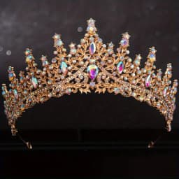 Baroque Crystal Tiaras And Crowns For Women Rhinestone Prom Diadem Headband Bridal Wedding Hair Accessories Jewelry Crown Tiara