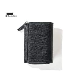 Pomelo Best Trifold Small Wallet For Women RFID Blocking Faux Leather Slim Card Holder With Zipper Coin