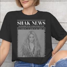 Men Women Shakira las mujeres ya no lloran world tour 2026 T Shirt 100% Cotton Print T-Shirt Clothing Outfits