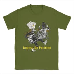 Angine De Poitrine Rock Band Cotton T Shirt For Men Summer Y2K Funny T Shirts Leisure Tee Shirt Plus Size Hot Sale Tops