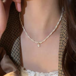 2026 Trendy Double-layer Imitation Pearl Bead Necklace Elegant Accessories For Womens Sexy Collarbone Chain Light Luxury Jewelry