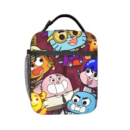 The Amazing World of Gumballs Insulated Lunch Bags for Men Women Food Container Portable Thermal Cooler Lunch Boxes For Work