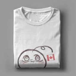 Couple T Shirt Hetalia Canada Mochi T Shirts Hipster Summer Tee Shirt Aesthetic Pure Cotton Clothes Plus Size