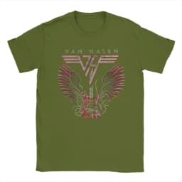 Men's T Shirt Van Halen Hard Rock Band T-Shirts Trending Summer Tees Classic 100% Cotton Tops Gift Idea