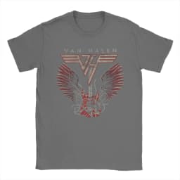 Men's T Shirt Van Halen Hard Rock Band T-Shirts Trending Summer Tees Classic 100% Cotton Tops Gift Idea