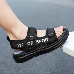 A Pair of Summer Simple New Sandals for Boys, Children's Comfortable Sports Breathable Wear-Resistant Non-Slip Beach Shoes, Men's Outdoor Casual Shoes
