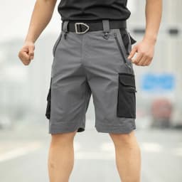 Fishing Multi-Pocket Cargo Shorts Men Wear-Resistant Tactical Pant Summer Thin Waterproof Quick Dry Outdoor Training Work Shorts