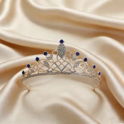 8 Simple Lines Sweet and Romantic Colorful Diamond Crown Princess Simple Adult Gift Children's Fashion Luxury Hair Accessories