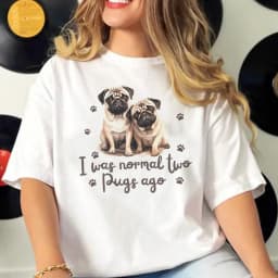 Pug T-shirts Women Comfortable Pattern Printed Design Tshirt Girl 2000s Clothing