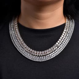 D VVS1 Moissanite Tennis Necklace For Women Top Quality 100% 925 Sterling Silver Sparkling Party Fine Jewelry