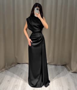 Summer New ElegantSatin Patchwork Maxi Dress Women Sleeveless Ruched Slim Long Dresses Wedding Guest Evening Party Robes