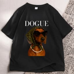 Funny Dachshund Dogue T-Shirt Women Sassy Weiner Dog Mom T Shirt Casual Round Neck Printed Doxie Tshirt Streetwear