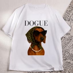 Funny Dachshund Dogue T-Shirt Women Sassy Weiner Dog Mom T Shirt Casual Round Neck Printed Doxie Tshirt Streetwear