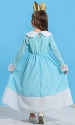 2026 Movie Girls Princess Dress Video Game Star Pattern Outfit Rosalina Role Play Costume Kids Halloween Peach Cosplay Clothes