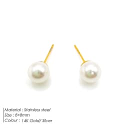 Luxury Pearl Hoop Earrings Minimalist 18K Gold Plated Pearl Charms Earrings for Girls Trendy Anniversary Birthday Jewelry Gift
