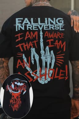 Hot Sale 2026 Falling in Reverse Band TShirt Mens Womens Cotton Tees Summer Casual Short Sleeve Round Neck Clothing Loose Trend