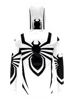 2026 Summer New Style Men's Long-Sleeved Shirt with 3D Spider Pattern Print Comfortable Soft Breathable for Sports Use