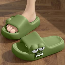 YNPO Cartoon EVA Platform Cloud Slippers Women 2026 Plus Size 45 Thick Bottom Home Slides Woman Anti Slip Summer Couple Slippers