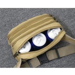 Unisex Canvas Waist Bag Multi-Functional Large-Capacity Chest Bag Multi-Layer Money & Business Cash Organizer for Outdoor Travel