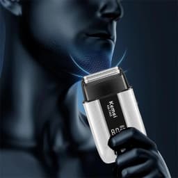KEMEI T402 Professional Foil Shavers for Men IPX7 Waterproof Electric Razor for Men with LED Display Double Electric Shaver