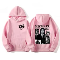 King of Pop Michael Jackson Bad Era Album Graphic Hoodies Men Women Vintage Hot Sale Hoodie Oversized Fleece Comfort Sweatshirts