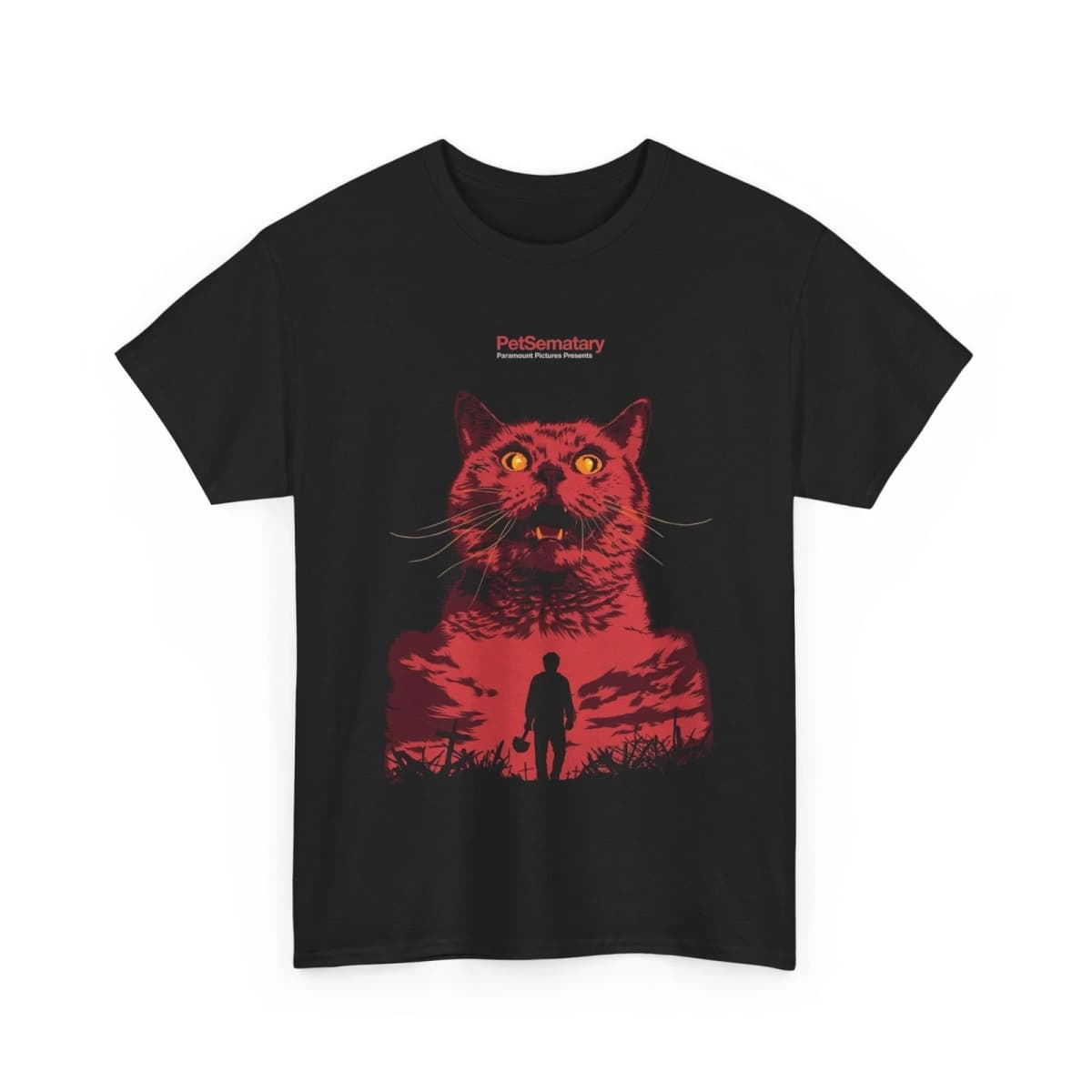 Stephen King horror shirt, horror pattern spring and summer T-shirt, street wear pet Semetary movie T-shirt