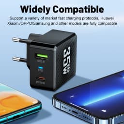 35W GaN USB Fast Charging Type C Charger Quick Charge Mobile Phone Power Adapter For iPhone 15 Xiaomi Samsung Portable Chargers