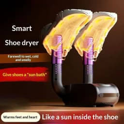 Intelligent Constant Temperature Shoe Dryer Fast Drying & Antibacterial Foldable & Hanging Portable Small Dryer for Home & Dorm