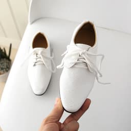 2026 Boys Leather Shoes Kids Flats Lace-up Children's Wedding Shoes For Toddlers Boy & Big Boys Fashion For Performance