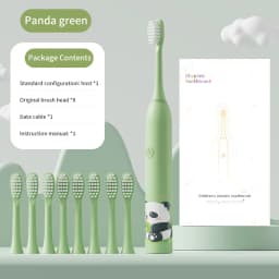 Children's Electric Toothbrush Color Cartoon Kids With Replacement Heads Soft Hair Cleaning Brush Rechargeable Sonic Toothbrush