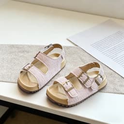 Summer Classic Kids Open-Toe Sandals Non-slip Boys Girls Fashion Beach Sandals Breathable Outdoor Children School Flat Sandals