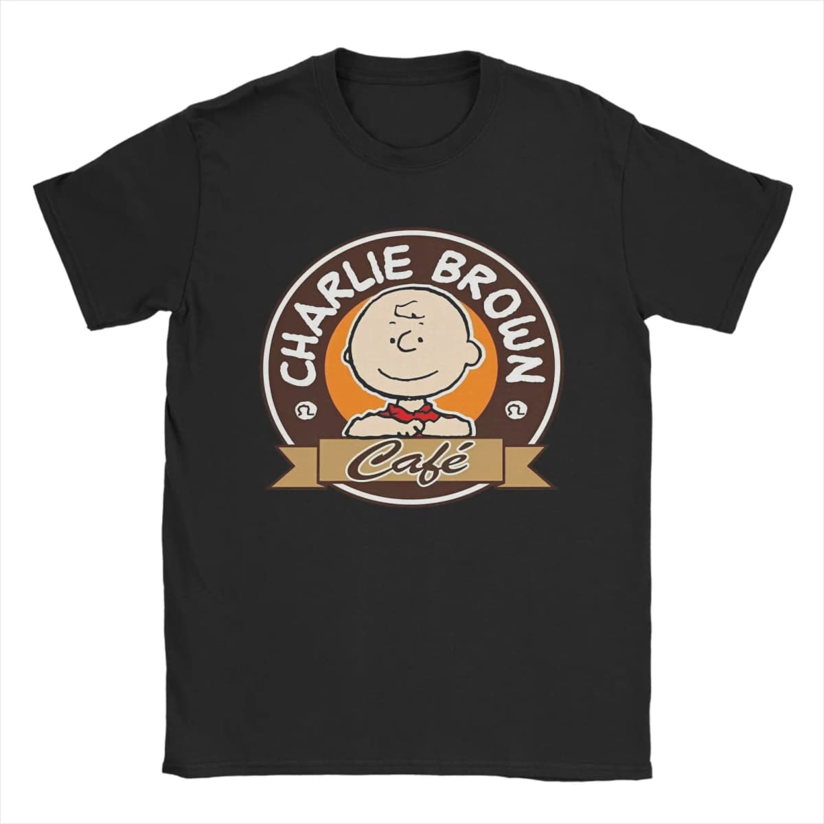 Snoopy Charlie Brown T-Shirt Men Cotton Top Tee Harajuku O-neck Short Sleeve
