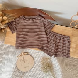 New Summer Baby Girl Clothes Suit Boys Clothing Children Striped T-Shirt Shorts 2Pcs/Sets Toddler Casual Costume