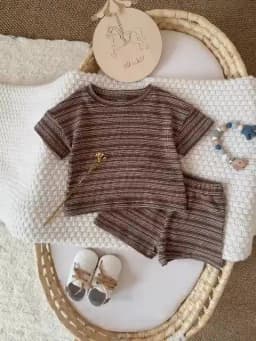 New Summer Baby Girl Clothes Suit Boys Clothing Children Striped T-Shirt Shorts 2Pcs/Sets Toddler Casual Costume