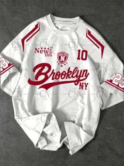 Men'S Oversized Streetwear Printed Number In Brooklyn New York Basketball Jersey Quick Drying Sports Tee Summer Men'S T-Shirt