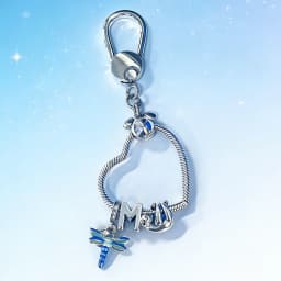 925 Sterling Silver Keychain Mickey Mouse Charm Heart Shape Snake Chain Charm Holder DIY Cartoon Jewelry Gift For Women Girl