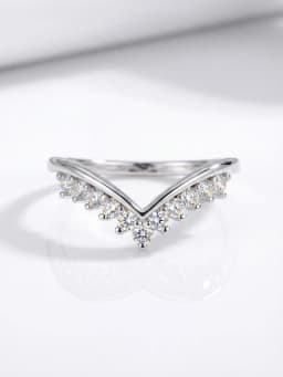 925 Sterling Silver Real Moissanite Diamond Elegant Crown Ring For Women Engagement Wedding Luxury High Quality Fine Jewelry