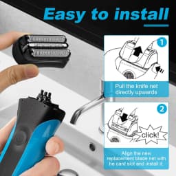 Brangdy 21B S3 Wet and Dry Replacement Heads Fit for Braun Series 3 3040s 300s 310s 320s 360s 3010s 3090cc Electric Shavers