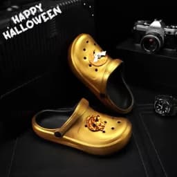 Gold Casual Clog and Mules, Lightweight EVA Garden Shoes, Non-Slip Sandals, Breathable Slip-On Shoes for Indoor Outdoor 666
