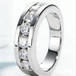 A Simple and Stylish 925 Sterling Silver Ring with a 2.1-Carat Moissanite, Perfect as a Gift for Women.