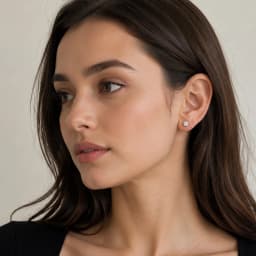 Geometry White Zircon Pave Ear Studs Europe Trendy Jewerly For Women New Glam Gift In Pure 925 Sterling Silver