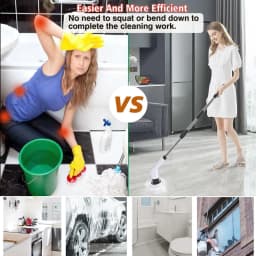 Multifunctional Electric Cleaning Brush Electric Cordless Spin Scrubber Toilet Mops Portable Cleaning Tool For Kitchen/Bathroom/