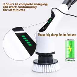 Multifunctional Electric Cleaning Brush Electric Cordless Spin Scrubber Toilet Mops Portable Cleaning Tool For Kitchen/Bathroom/